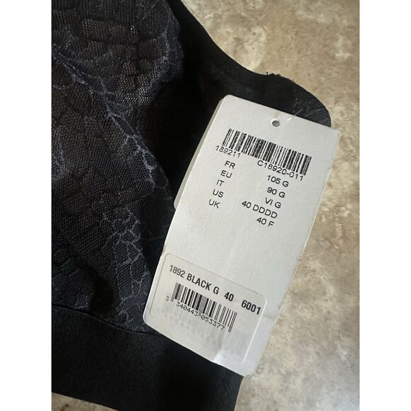 NWT Chantelle 40G Wireless Black Bra - Picture 3 of 5